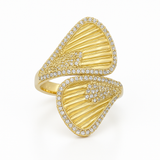 14k CZ Gold Fancy Ring