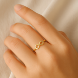 14K Gold Infinity Ring