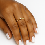 14K Solid Gold Mini Heart Ring