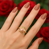 14K Gold Ladybug Ring 🐞