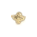 14K Gold Women's Heart Nugget Ring