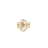 14K Gold Oval Rose Ring 🌹