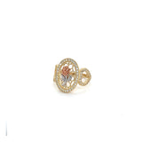 14K Gold Oval Rose Ring 🌹