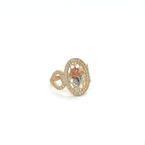 14K Gold Oval Rose Ring 🌹