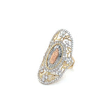 14K Tri-Color Virgen de Guadalupe Ring
