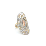 14K Tri-Color Virgen de Guadalupe Ring