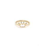 14K gold crown ring