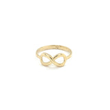 14K Gold Infinity Ring